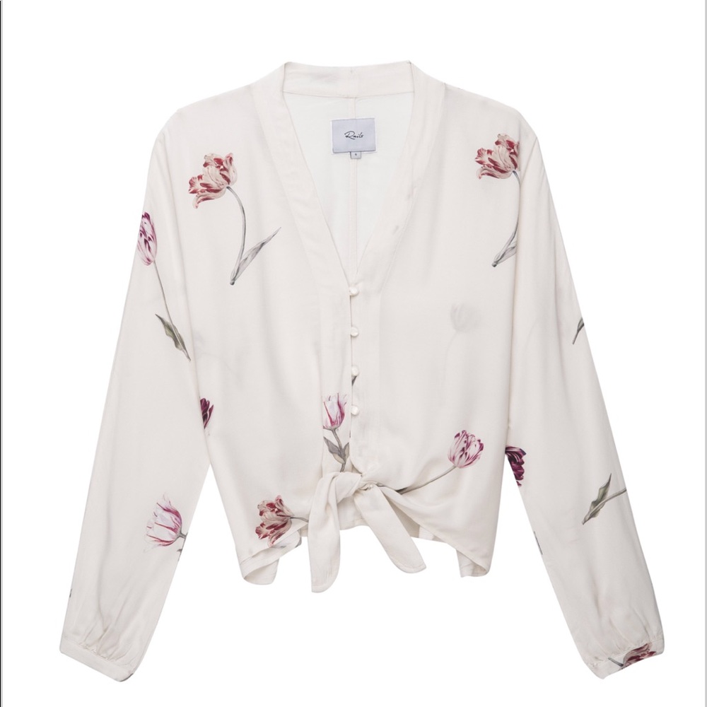 RAILS Sloan tulips ivory NWOT